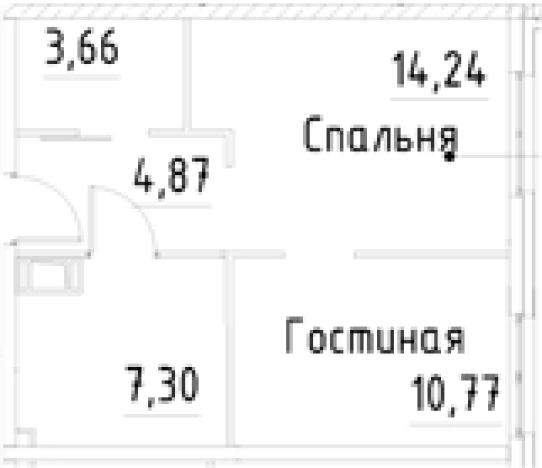 Купить однокомнатную квартиру у метро Улица Дыбенко в Санкт-Петербурге. Вариант № 9327508, 0, площадь -  квм, цена 7516726 рублей