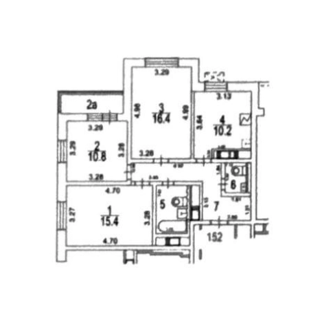 Купить трехкомнатную квартиру в СЗАО в Москве. Вариант № 6869499, 11, площадь -  квм, цена 33000000 рублей