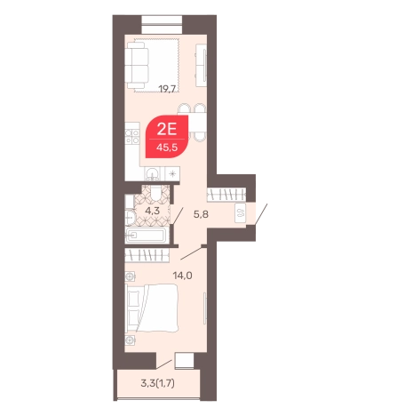 Купить двухкомнатную квартиру в ЖК ООО Строительная Компания Энергожилстрой-МКР в Чите. Вариант № 5302760, 0, площадь -  квм, цена 7280000 рублей