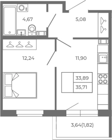 Купить квартиру в новостройках в Сертолове. Вариант № 6961309, 0, площадь - квм, цена 7570520 рублей