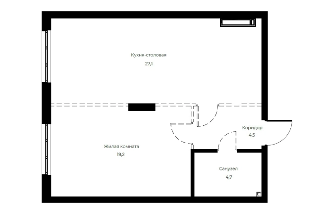 Купить однокомнатную квартиру на улице Богданова в Пензе. Вариант № 1302164, 0, площадь - квм, цена 7610300 рублей