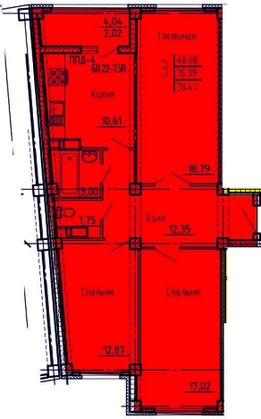 Купить трехкомнатную квартиру в новостройках в ЖК Жилой комплекс "Арбековская застава" в Пензе. Вариант № 8918633, 0, площадь -  квм, цена 5998365 рублей