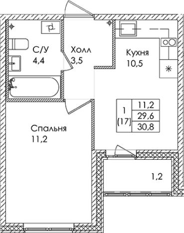 Купить квартиру в ЖК Ермак в Ленинградской области. Вариант № 6609409, 0, площадь -  квм, цена 4665000 рублей