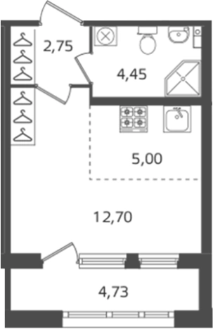 Купить Студию в ЖК Б15 в Санкт-Петербурге. Вариант № 6241432, 0, площадь -  квм, цена 9237900 рублей