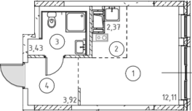 Купить квартиру в новостройках в ЖК Новое Колпино в Санкт-Петербурге. Вариант № 9152168, 0, площадь -  квм, цена 4296995 рублей