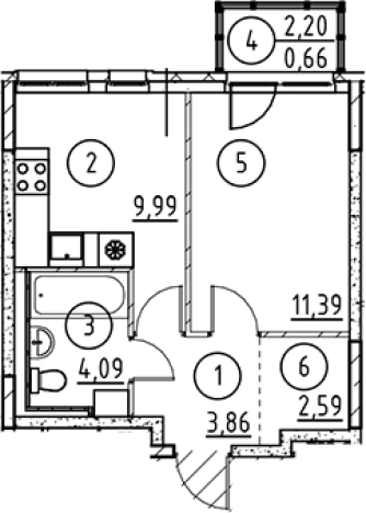 Купить квартиру в новостройках у метро Пролетарская в Ленинградской области. Вариант № 7975360, 0, площадь -  квм, цена 5179259 рублей