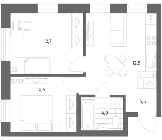 Купить квартиру в ЖК NEWПИТЕР в Ленинградской области. Вариант № 6057870, 0, площадь -  квм, цена 10089000 рублей