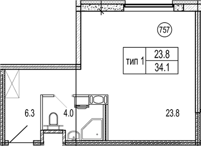 Купить Студию на вторичке в ЖК VIDI в Санкт-Петербурге. Вариант № 77183, 0, площадь -  квм, цена 14698294 рублей