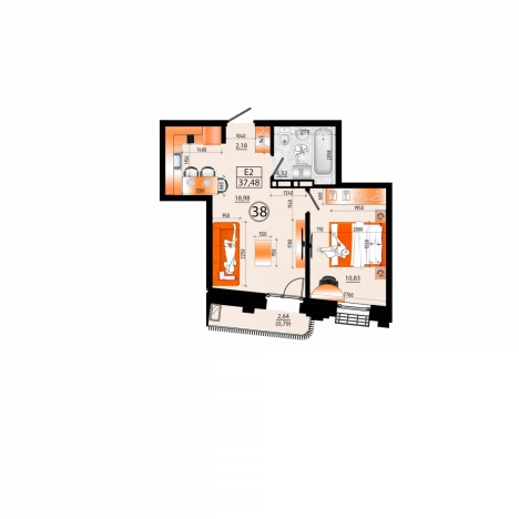 Купить двухкомнатную квартиру в районе Ленинский в Владивостоке. Вариант № 6058542, 0, площадь -  квм, цена 9744800 рублей