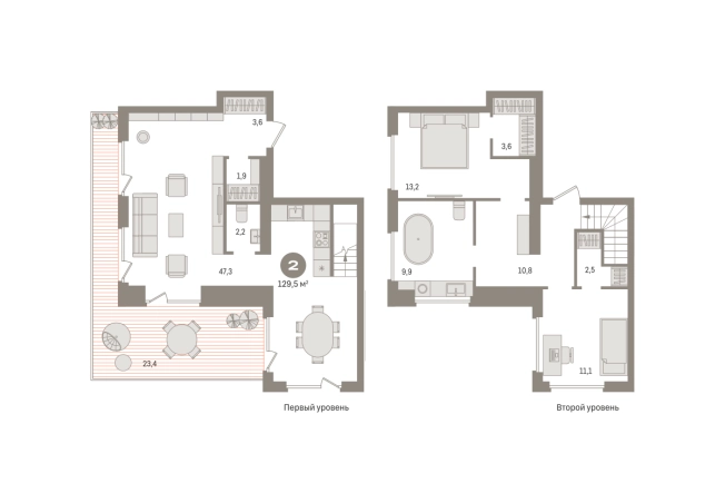 . Вариант № 123852, 0, площадь - 129.5 квм, цена 22580000 рублей