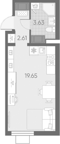Купить Студию в новостройках в ЖК Морская миля в Санкт-Петербурге. Вариант № 6890642, 0, площадь -  квм, цена 7728009 рублей