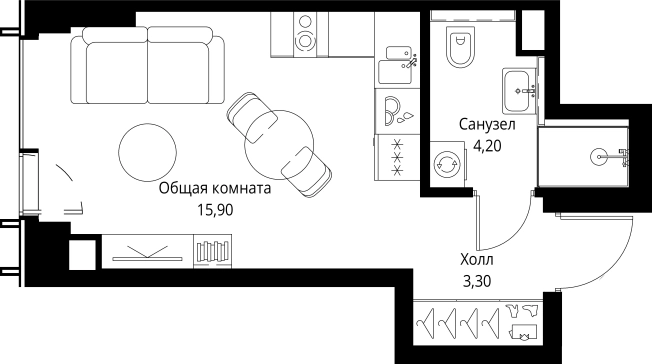 Купить квартиру в ЖК VEER в Москве. Вариант № 5846425, 0, площадь - квм, цена 19468800 рублей