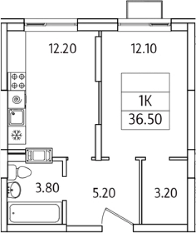 Купить квартиру в ЖК Видный Берег 2.0 в Московской области. Вариант № 129066, 0, площадь -  квм, цена 5827981 рублей