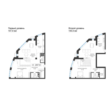 Купить четырехкомнатную квартиру в Приморском крае. Вариант № 6057948, 0, площадь -  квм, цена 57094200 рублей