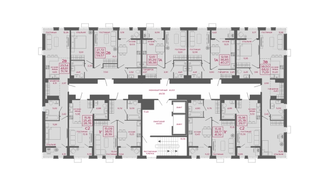 Купить трехкомнатную квартиру на улице Терновского в Пензе. Вариант № 140554, 1, площадь -  квм, цена 6344810 рублей
