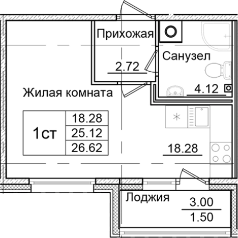 Купить Студию в новостройках в ЖК Квартал Заречье в Санкт-Петербурге. Вариант № 6707974, 0, площадь -  квм, цена 5043242 рублей