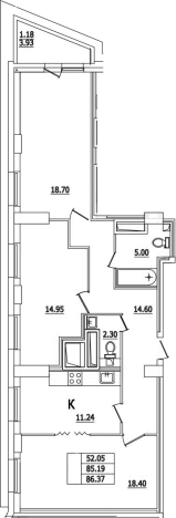 Купить трехкомнатную квартиру в районе Выборгский в Санкт-Петербурге. Вариант № 66933, 0, площадь -  квм, цена 17580839 рублей