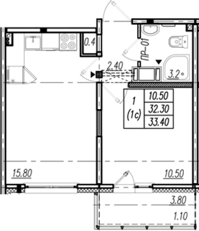 Купить двухкомнатную квартиру на вторичке в ЖК Цветной город в Санкт-Петербурге. Вариант № 9634884, 0, площадь -  квм, цена 6185479 рублей