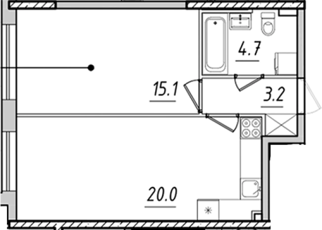 Купить двухкомнатную квартиру у метро Фрунзенская в Санкт-Петербурге. Вариант № 6641717, 0, площадь -  квм, цена 18074749 рублей