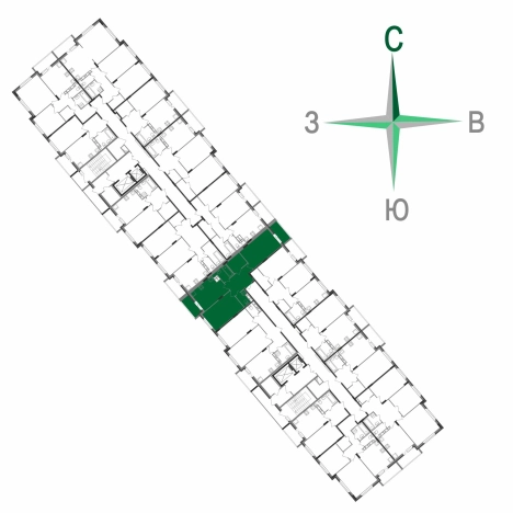 Купить двухкомнатную квартиру в ЖК "Чайковский" в Коврове. Вариант № 146452, 2, площадь -  квм, цена 7038000 рублей