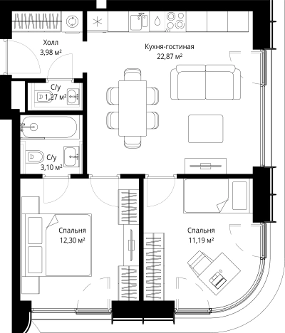 Купить квартиру в новостройках в СЗАО в Москве. Вариант № 1639809, 0, площадь -  квм, цена 26522230 рублей