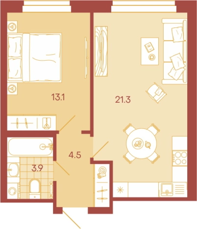 Купить квартиру в новостройках на улице Минская в Пензе. Вариант № 89363, 0, площадь -  квм, цена 3894800 рублей