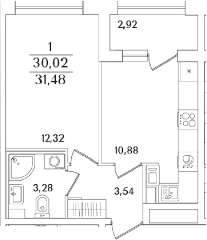 Купить однокомнатную квартиру в ЖК Аурум в Санкт-Петербурге. Вариант № 6233904, 0, площадь -  квм, цена 11628958 рублей