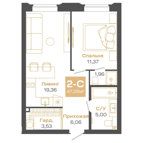 Купить двухкомнатную квартиру в ЖК Пульсар в Новосибирске. Вариант № 9957438, 0, площадь -  квм, цена 11798000 рублей