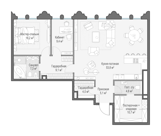 Купить квартиру в районе Хамовники в Москве. Вариант № 169092, 0, площадь -  квм, цена 409020000 рублей