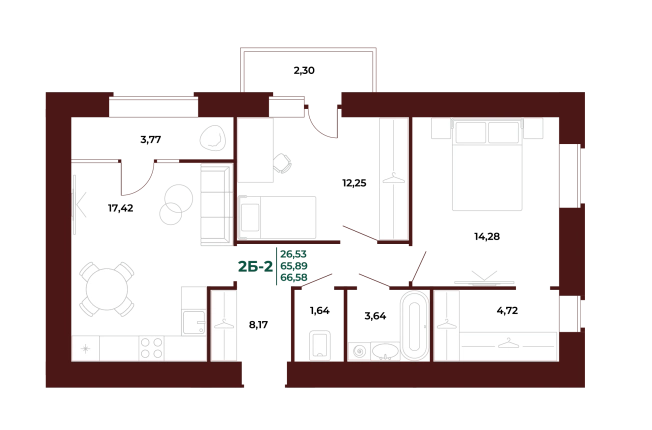 Купить двухкомнатную квартиру в новостройках в ЖК Жилой комплекс "Арбери" в Пензе. Вариант № 418605, 0, площадь -  квм, цена 8271750 рублей