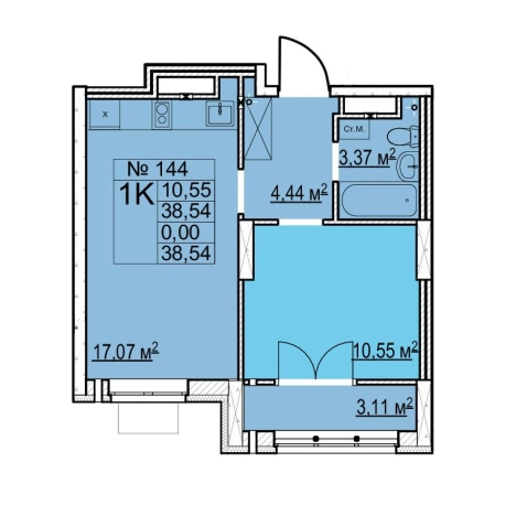 Купить квартиру в ЖК Мед в Нижнем Новгороде. Вариант № 139152, 0, площадь -  квм, цена 6291240 рублей