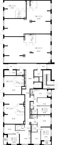Купить двухкомнатную квартиру в ЖК Glorax Октябрьский в Владимире. Вариант № 2941572, 1, площадь -  квм, цена 6129999 рублей