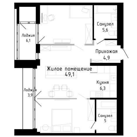 Купить квартиру на улице Лесопитомник в Владивостоке. Вариант № 9857560, 0, площадь -  квм, цена 12512500 рублей