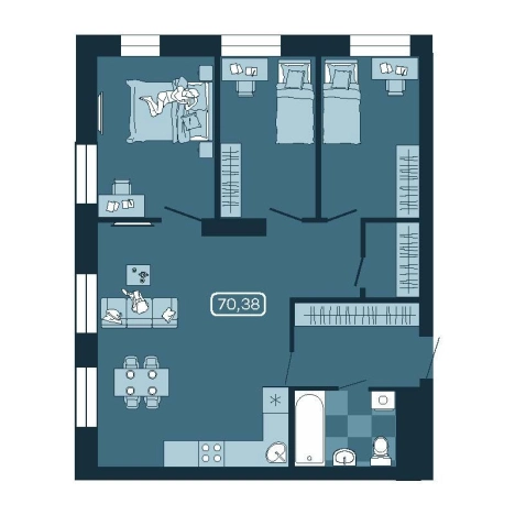 Купить четырехкомнатную квартиру в Приморском крае. Вариант № 5548249, 0, площадь -  квм, цена 12105360 рублей