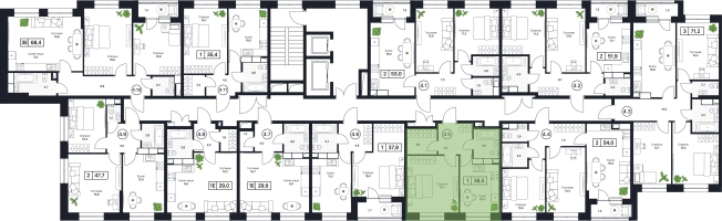 Купить однокомнатную квартиру в ЖК Пушкино Град в Пушкине. Вариант № 160486, 0, площадь -  квм, цена 8299000 рублей