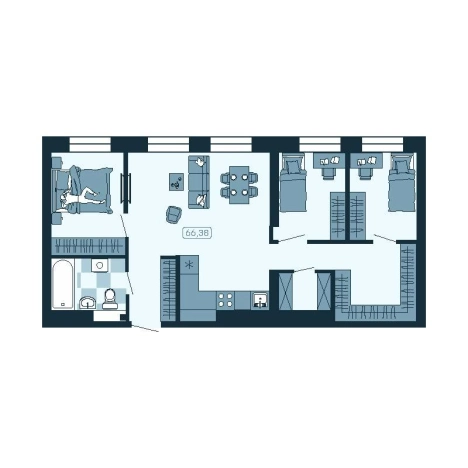 Купить четырехкомнатную квартиру в Приморском крае. Вариант № 5548337, 0, площадь -  квм, цена 11689518 рублей