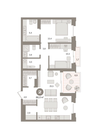 Купить квартиру в новостройках в СВАО в Москве. Вариант № 8625233, 0, площадь -  квм, цена 36720000 рублей
