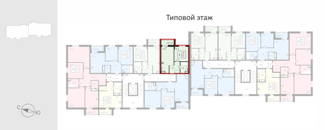 . Вариант № 112795, 1, площадь - 35.95 квм, цена 4206150.0000 рублей