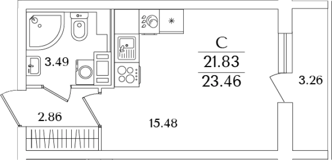 Купить Студию в новостройках в ЖК Кинопарк в Санкт-Петербурге. Вариант № 6713167, 0, площадь -  квм, цена 7837091 рублей