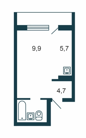 Купить квартиру в районе Калининский в Новосибирске. Вариант № 49824, 8, площадь -  квм, цена 3800000 рублей