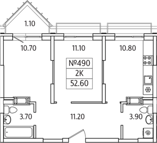 Купить квартиру в ЖК Видный Берег 2.0 в Московской области. Вариант № 129293, 0, площадь -  квм, цена 7984369 рублей