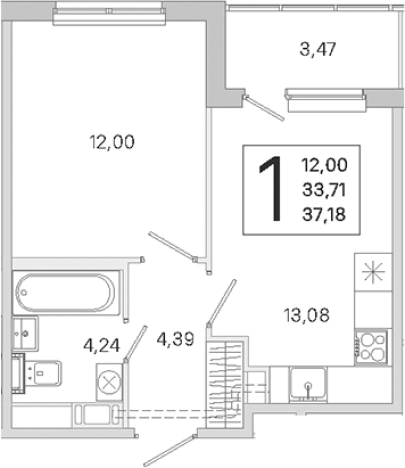 Купить двухкомнатную квартиру в ЖК ЮгТаун. Олимпийские кварталы в Санкт-Петербурге. Вариант № 9638689, 0, площадь -  квм, цена 7867914 рублей