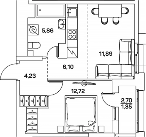 Купить двухкомнатную квартиру в районе Нижегородский в Москве. Вариант № 3573776, 0, площадь -  квм, цена 15025599 рублей
