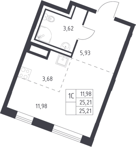 Купить квартиру в ЖК Квартал Лаголово в Ленинградской области. Вариант № 6708145, 0, площадь -  квм, цена 3846718 рублей