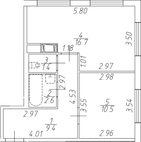 Купить двухкомнатную квартиру в новостройках на улице Варфоломеевская в Санкт-Петербурге. Вариант № 6230232, 0, площадь -  квм, цена 7896696 рублей