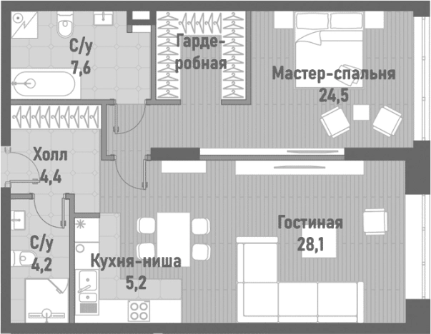 Купить квартиру на улице Рубцовско-Дворцовая в Москве. Вариант № 203662, 0, площадь - квм, цена 43956000.0000 рублей