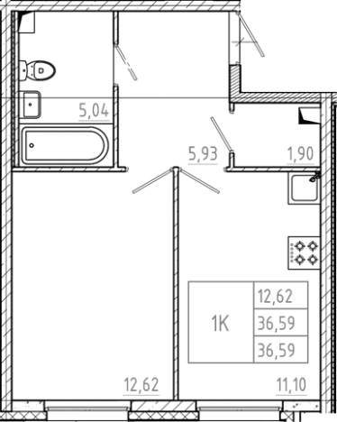 Купить квартиру в ЖК Дубровка.Park в Ленинградской области. Вариант № 6607892, 0, площадь -  квм, цена 4463980 рублей