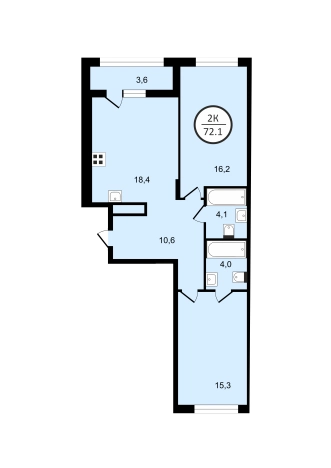 Купить квартиру в новостройках в ЖК UNO в Владимире. Вариант № 148563, 2, площадь -  квм, цена 10458850 рублей