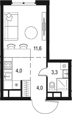 Купить квартиру у метро Нижегородская в Москве. Вариант № 3577601, 0, площадь -  квм, цена 9472299 рублей