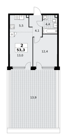 Купить двухкомнатную квартиру у метро Потапово в Москве. Вариант № 1007861, 0, площадь -  квм, цена 24830278 рублей